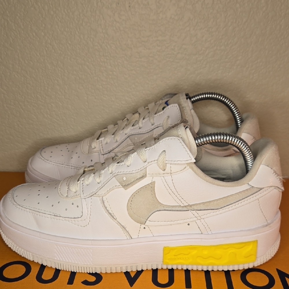 Nike Fontanka Summit White and Yellow Sneakers - Picture 7 of 10